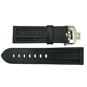 OEM Rubber Panerai PAM423 Strap for Deployment Buckle 24mm Stainless Buckle